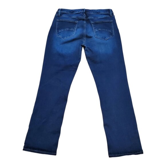 DRIFTWOOD SZ 31 Audrey Sundance Blue Denim Straight-leg Distressed Jeans - Picture 7 of 9